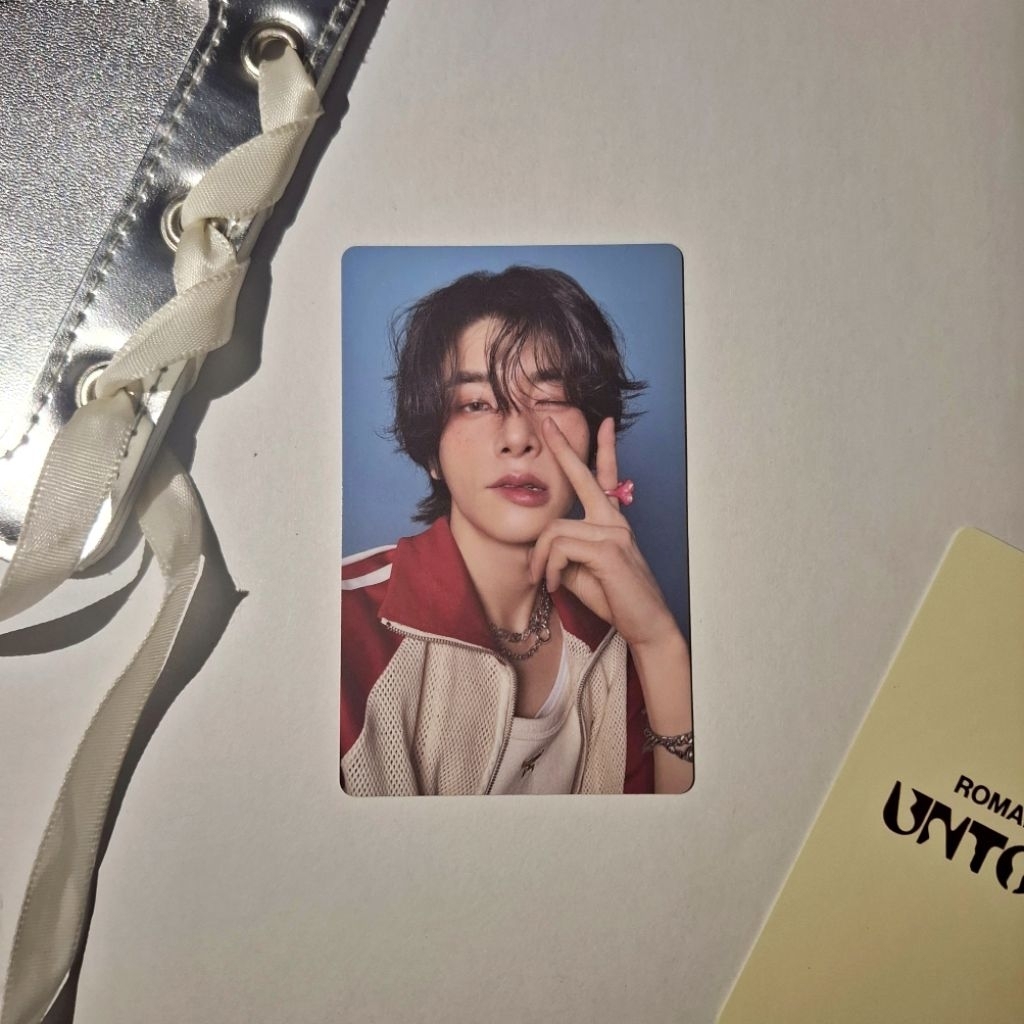 (BOOKED) Photocard Official Jake Enhypen Inceptio Album Romance Untold Version peace bite lip pc hd 