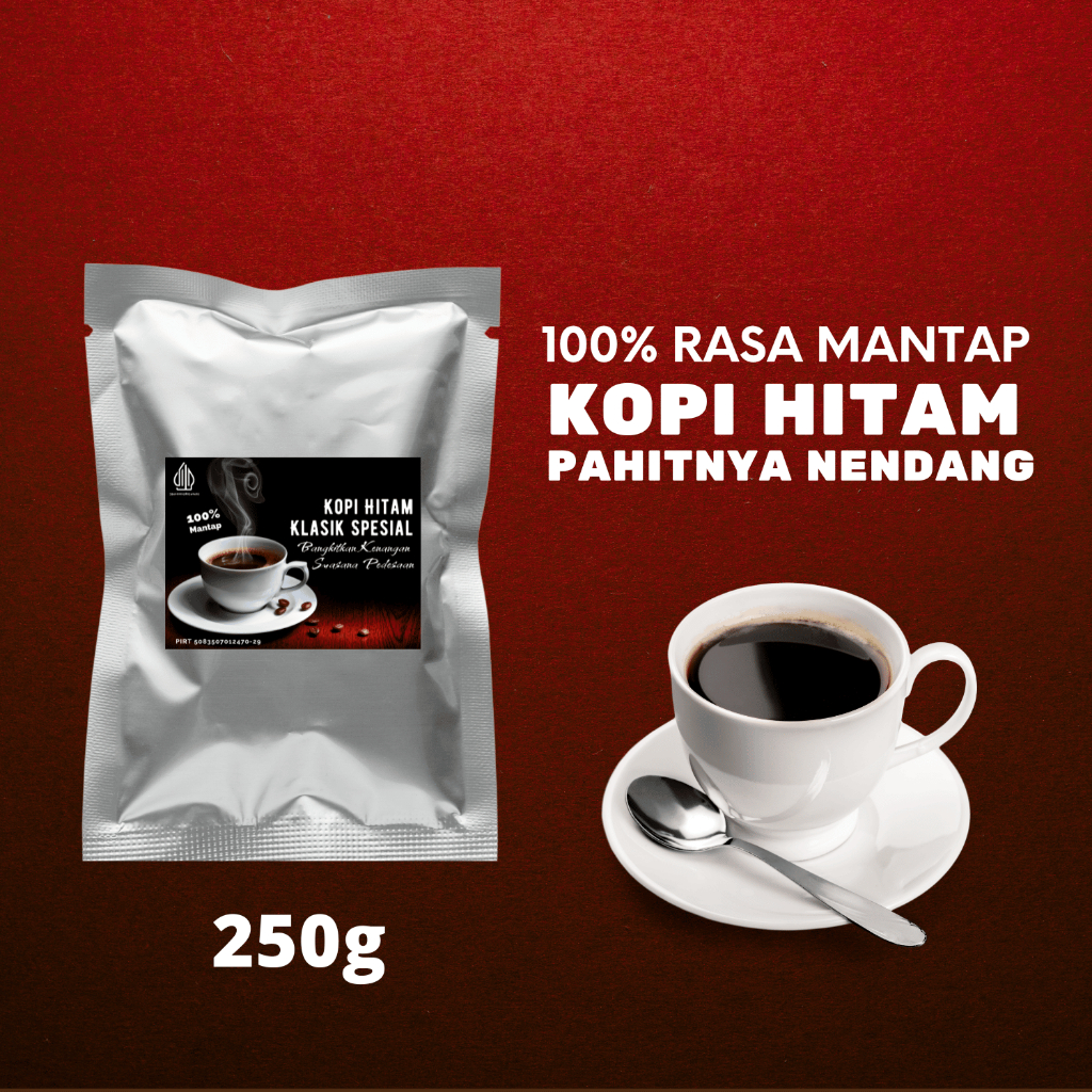 

Kopi Bubuk Hitam Robusta Tubruk Instan Spesial Coffee