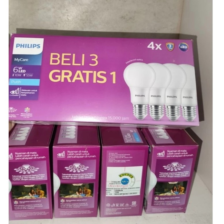 LAMPU PHILIP LED MY CARE 6 8 10 12 14,5W (Beli 3 Gratis 1)