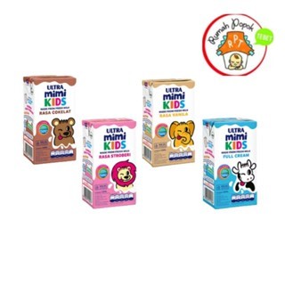 

Ultra Mimi dan Ultrajaya Milk Full cream Coklat strawberry vanila 125ml per 1pcs Eceran