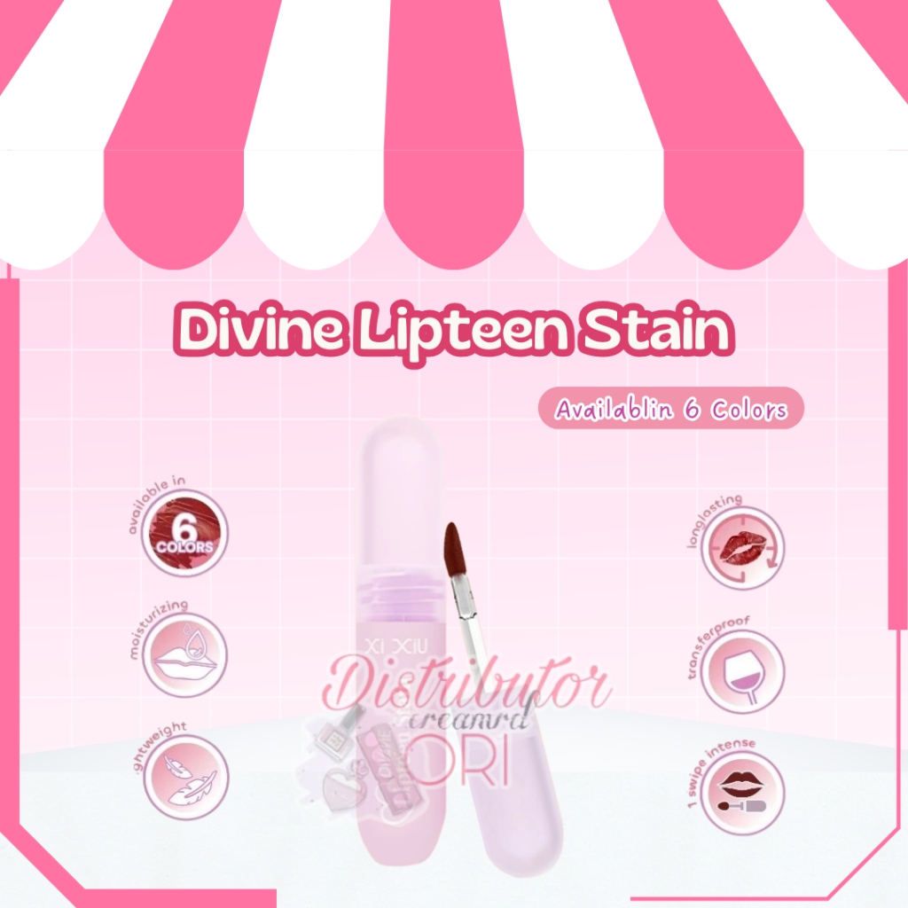 XI XIU DIVINE LIPTEEN STAIN | XIXIU LIP TEEN | LIPTINT | BPOM