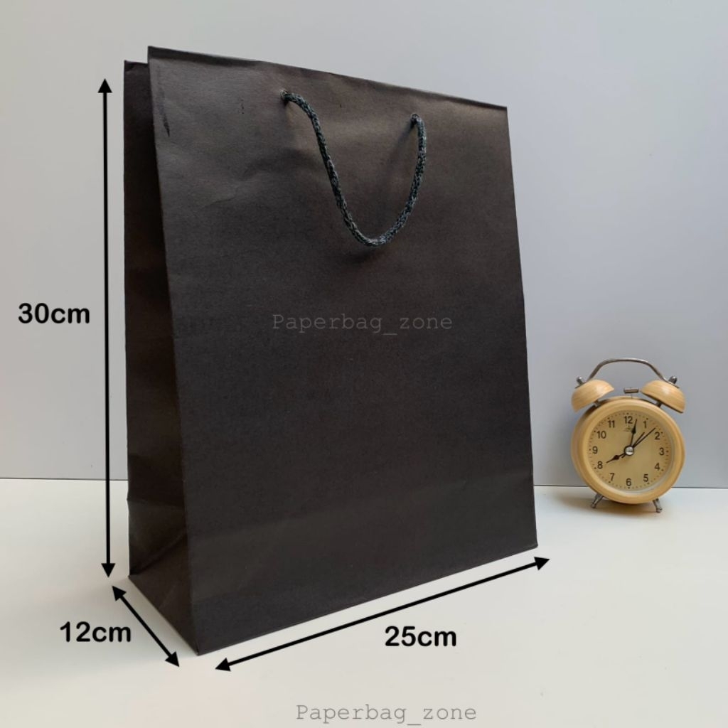 

PO Kak Dika Paperbag Pigora Hitam Polos Tali hitam