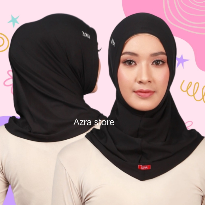 Zoya Hijab Instan Jilbab Bergo Non Pet Kerudung Yoona Jelbab Sport Daily