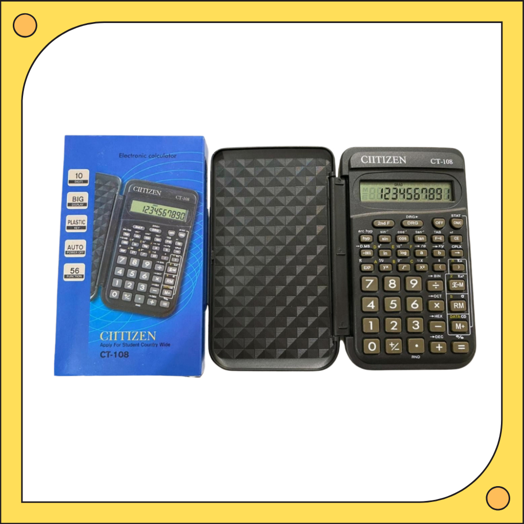 

Kalkulator 108 Electronic 10 Digit - Calculator Elektronik Kantong Sekolah Kantor - Fungsi Lengkap