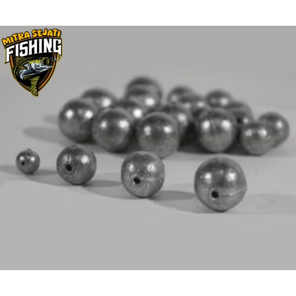 Timah Lada Pancing Timah Bulat