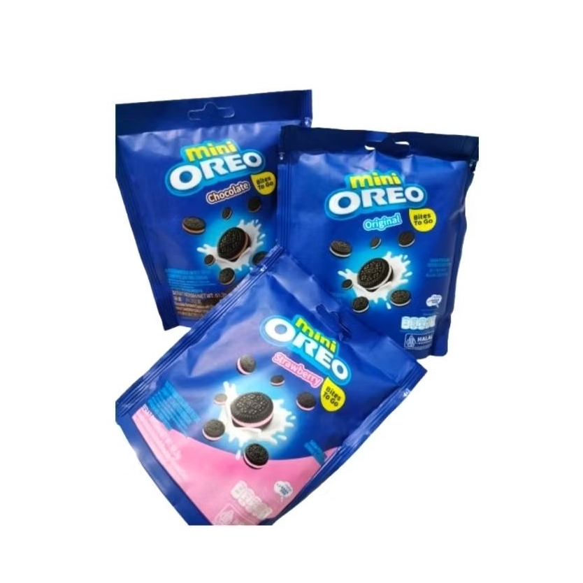 

Oreo Mini Biskuit Krim Original / Cokelat / Stroberi 61.3GR