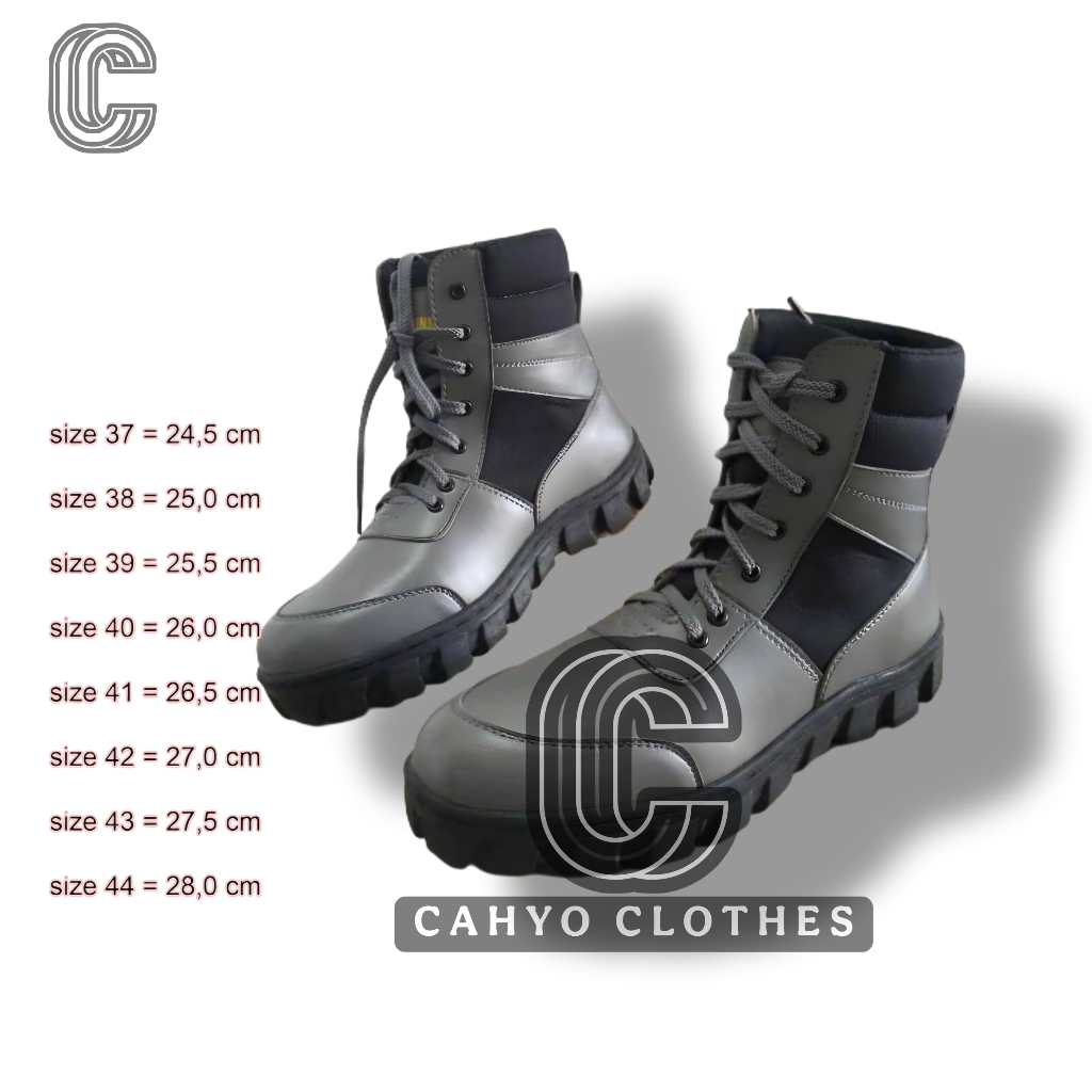 Sepatu PDL Linmas Terbaru Sepatu PDL Satlinmas Terbaru Warna Abu - Abu