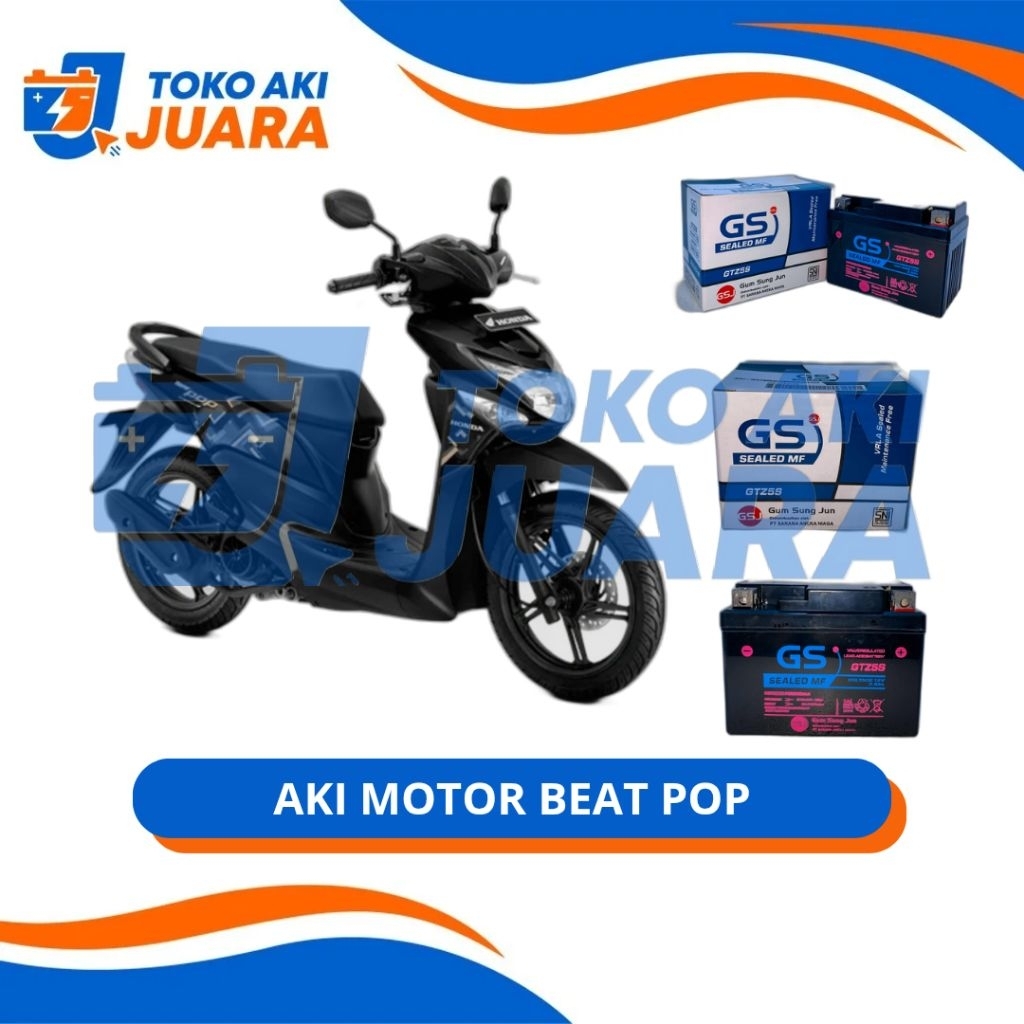 Aki Motor Beat POP GTZ5S GSJ