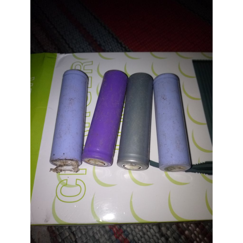 Baterai batrei 18650 bekas normal