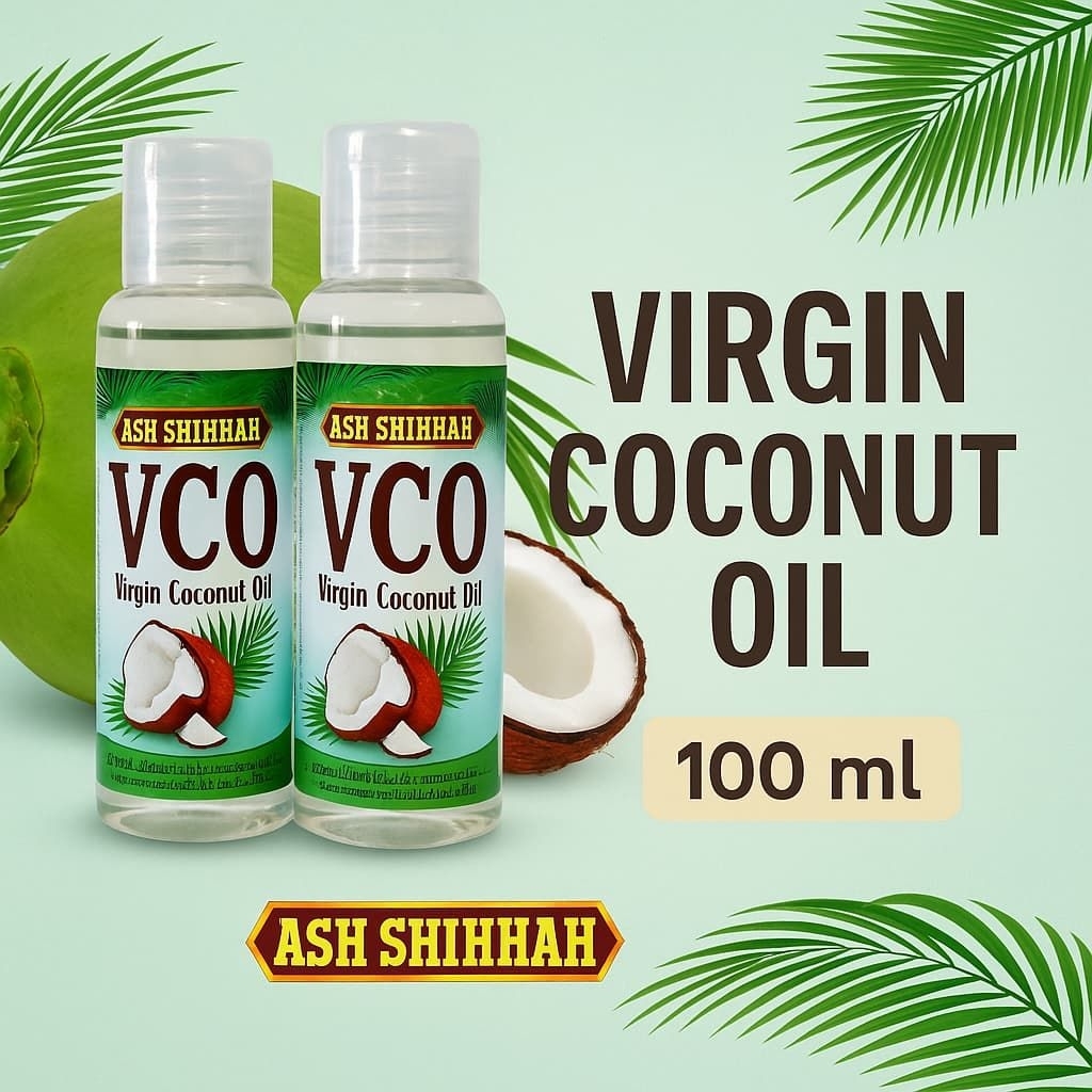 

Extra Virgin Coconut Oil VCO 100ML - Minyak Kelapa Murni 100% ASH SHI
