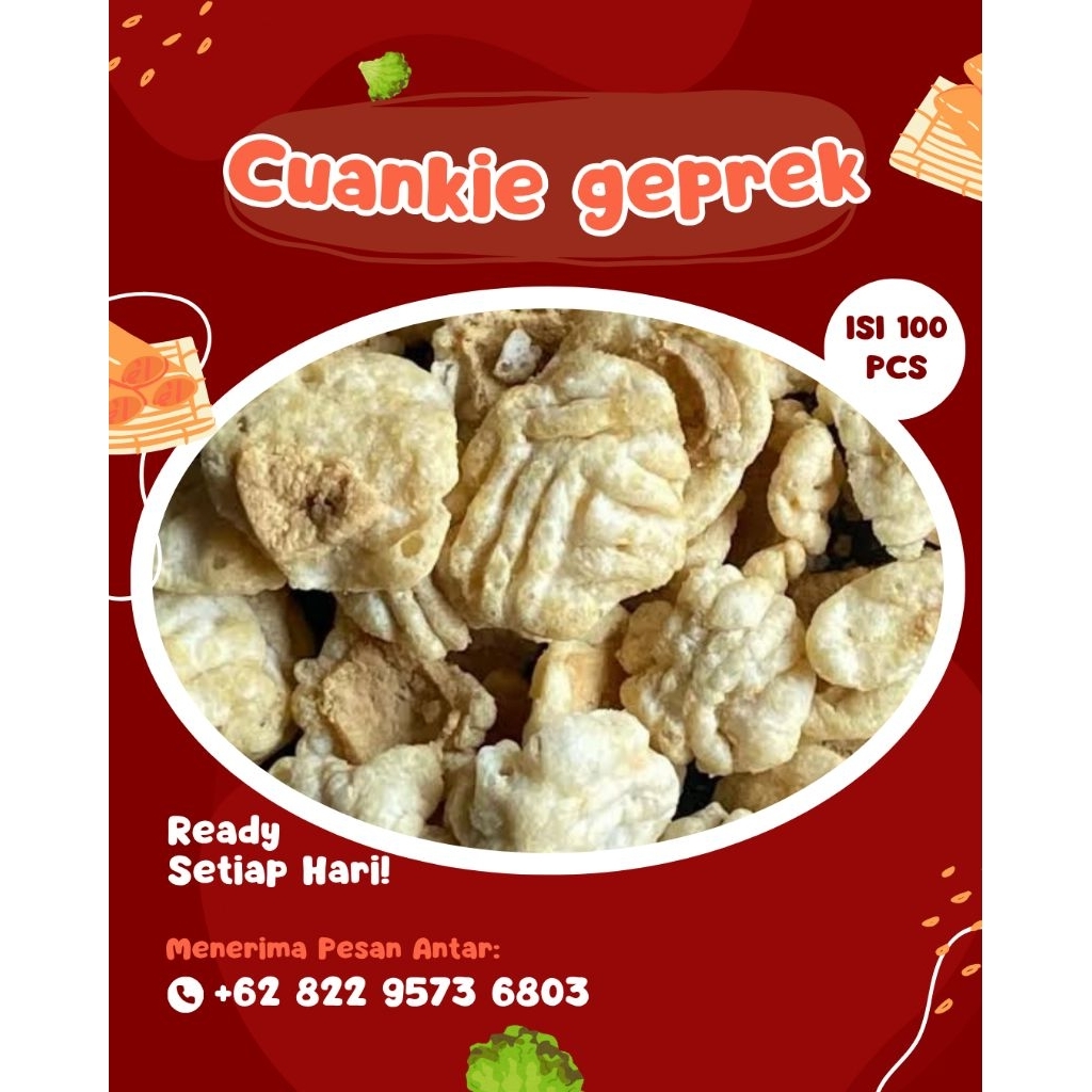 

CUANKI TAHU GEPREK ISI 100 PCS
