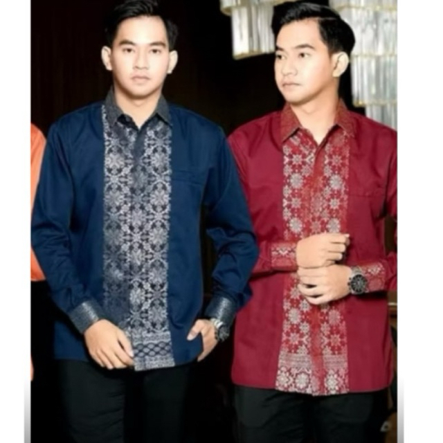 baju batik pria ,baju kemeja pria kombinasi