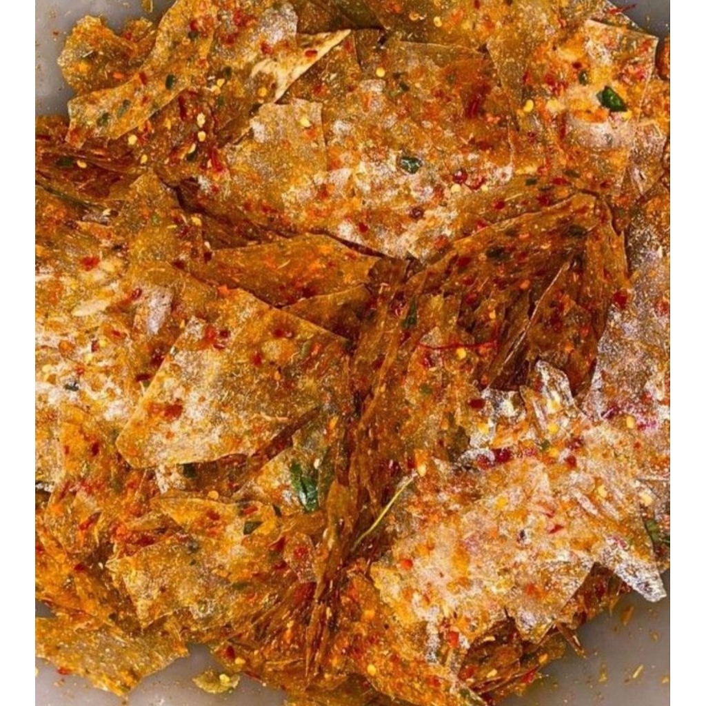 

keripik kaca pedas daun jeruk 100g