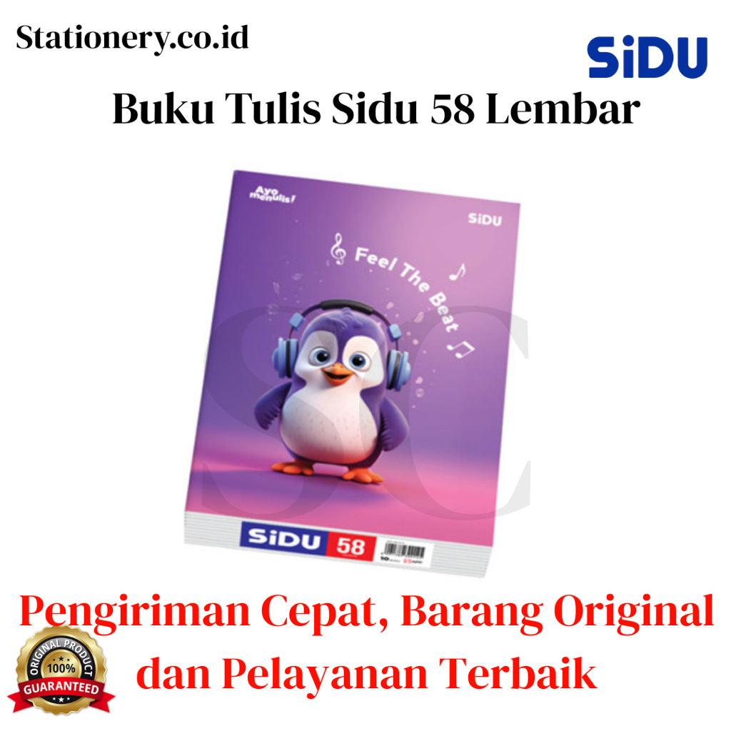 

Buku Tulis Sidu 58 Lembar 1 Pak isi 10 Buku