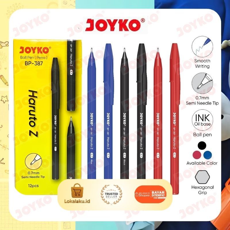 

Pulpen Gel Joyko Haruto Z 0.7 mm BP-387 – Tinta Halus Cepat Kering untuk Pelajar dan Kantor