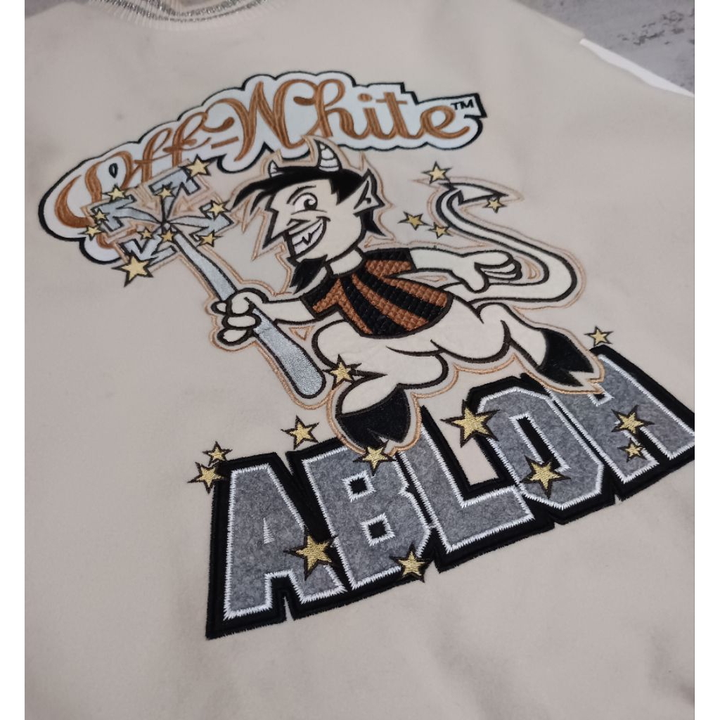 varsity off white Abloh X AC Milan (rare item)
