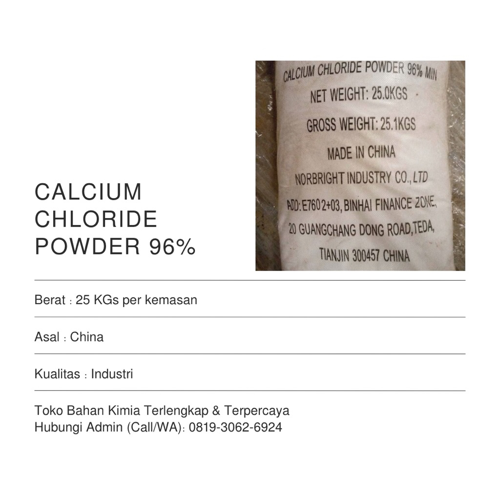 Calcium Chloride Powder 96% 25 KGs