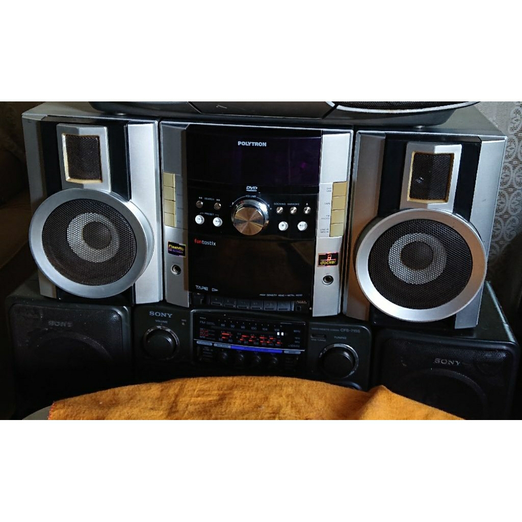 tape compo POLYTRON Funtastix (Bluetooth, tape dan radio)