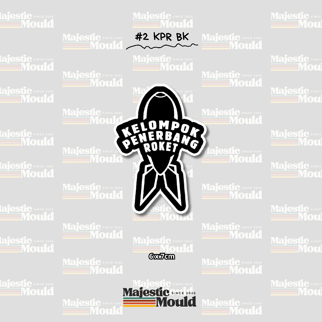 

#VOL2 KPR – Stiker Band Vinyl Glossy | Tahan Air & Luntur (Laptop/Helm/Tumbler/dan media lainnya)