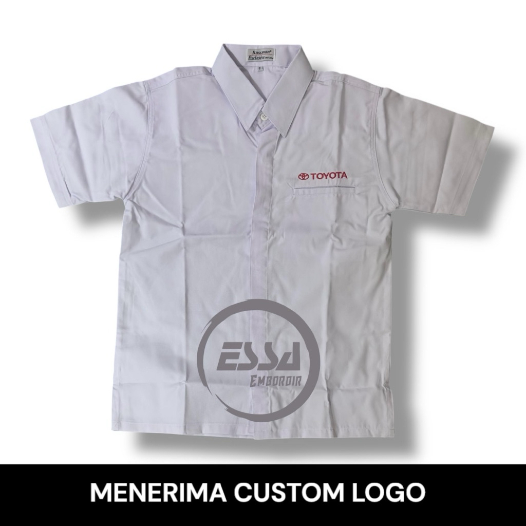 KEMEJA TOYOTA BORDIR (Bisa Custom Logo)