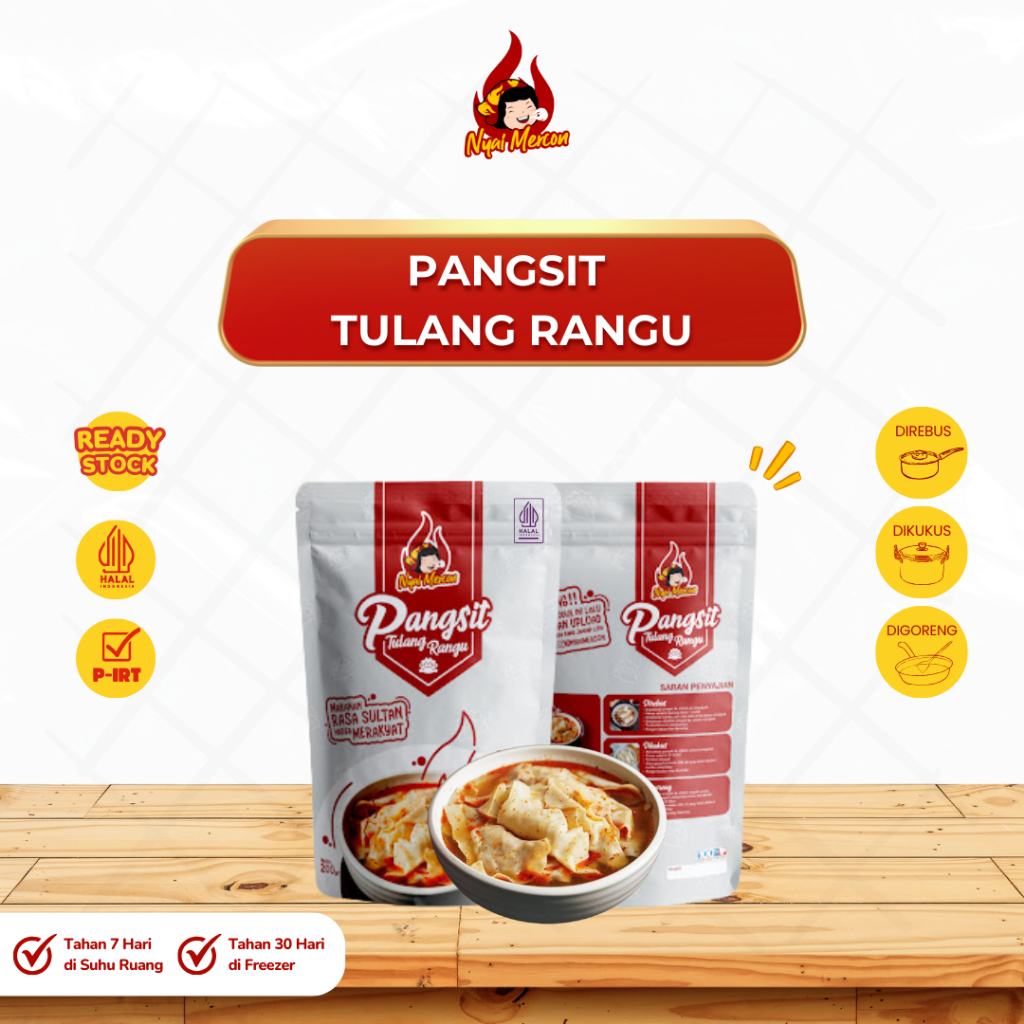 

Pangsit Tulang Rangu Nyai Mercon/ All Varian Produk Nyai Mercon