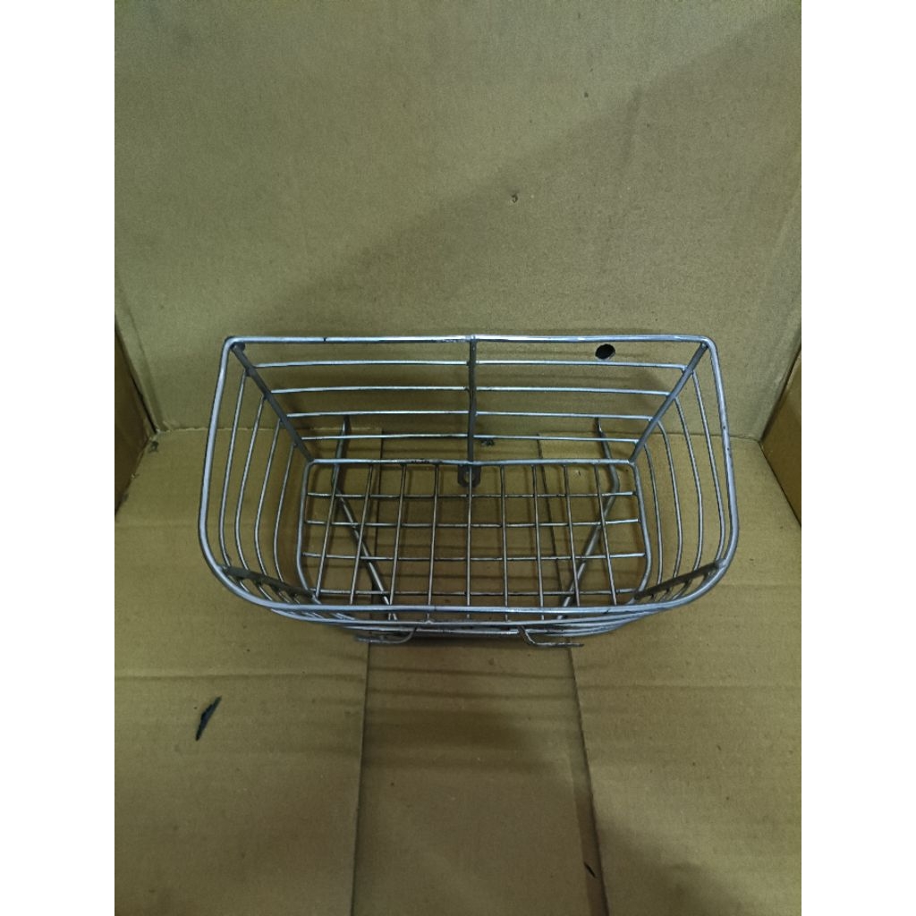 KERANJANG BELANJA DEPAN MOTOR HONDA C70 C59 CHROME