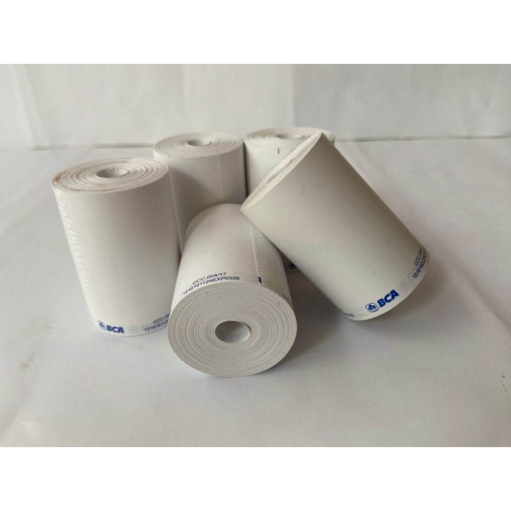 

10 roll kertas thermal logo BCA ukuran 58x40 / 57x40