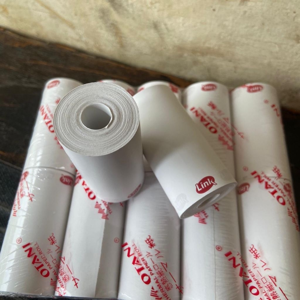 

100 pcs kertas thermal LOGO LINK MERK OTANI