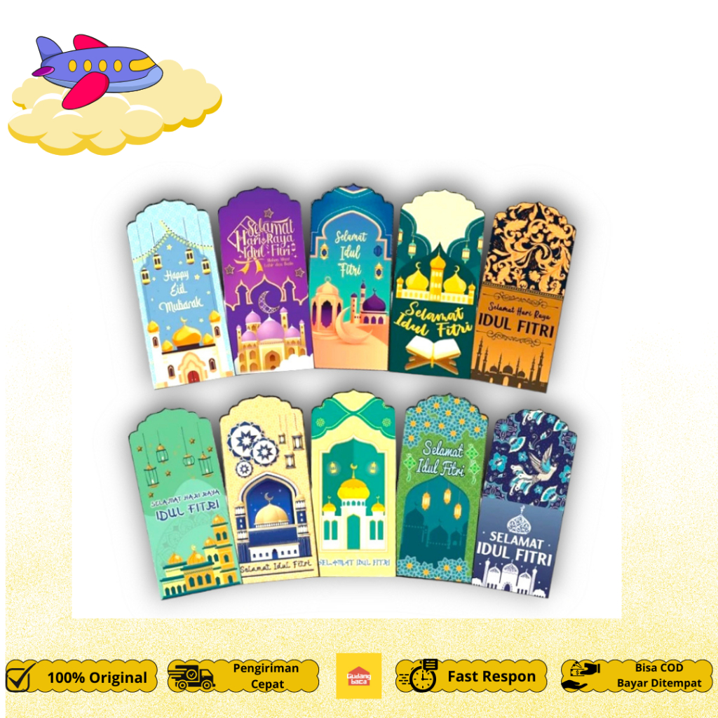 

Amplop Lebaran 2025 Terdiri 1 Pack Isi 8 Lembar Ukuran Panjang