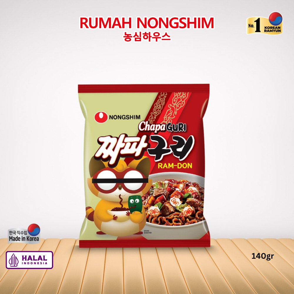 

BARU! Nongshim ChapaGuri Noodle 140 gram RAM-DON Halal Asli dari Korea