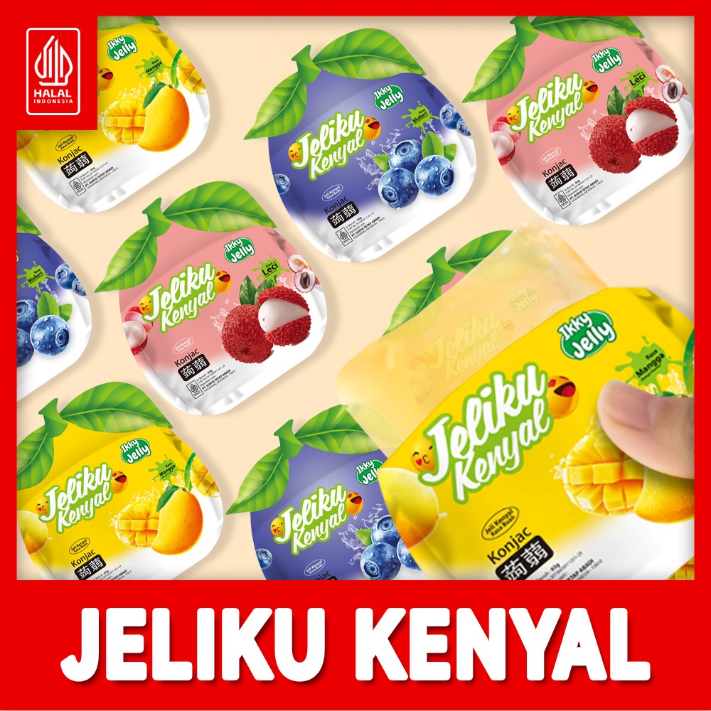 

Jelly Puding Halal Jelly Vitamin C 20Pcs Rasa Mangga Stroberi Camilan Sehat Anak Halal 65G