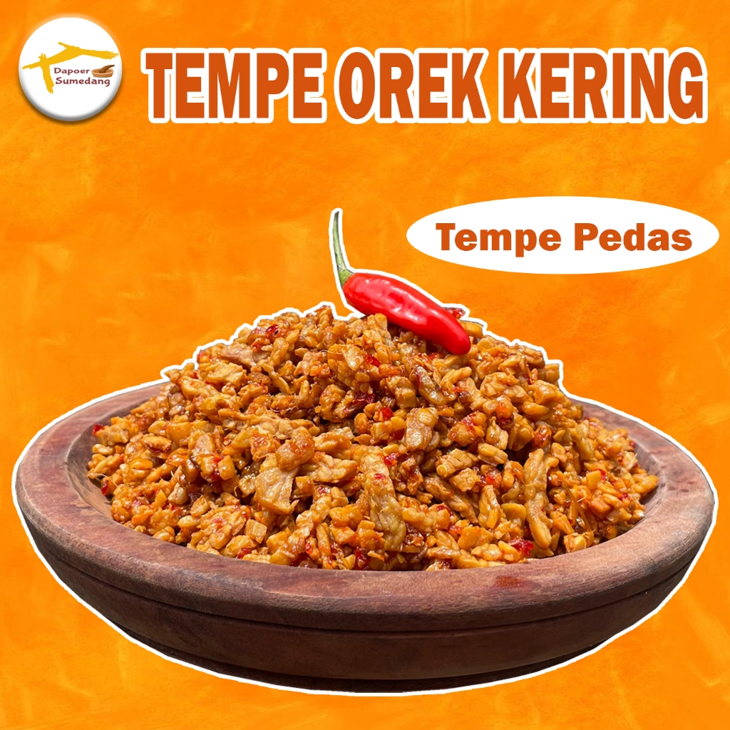 Suksesmoro_ Kering Tempe 1Kg/Tempe Orek Teri Kacang/Orek Tempe Pedas Balado/Pedas Manis