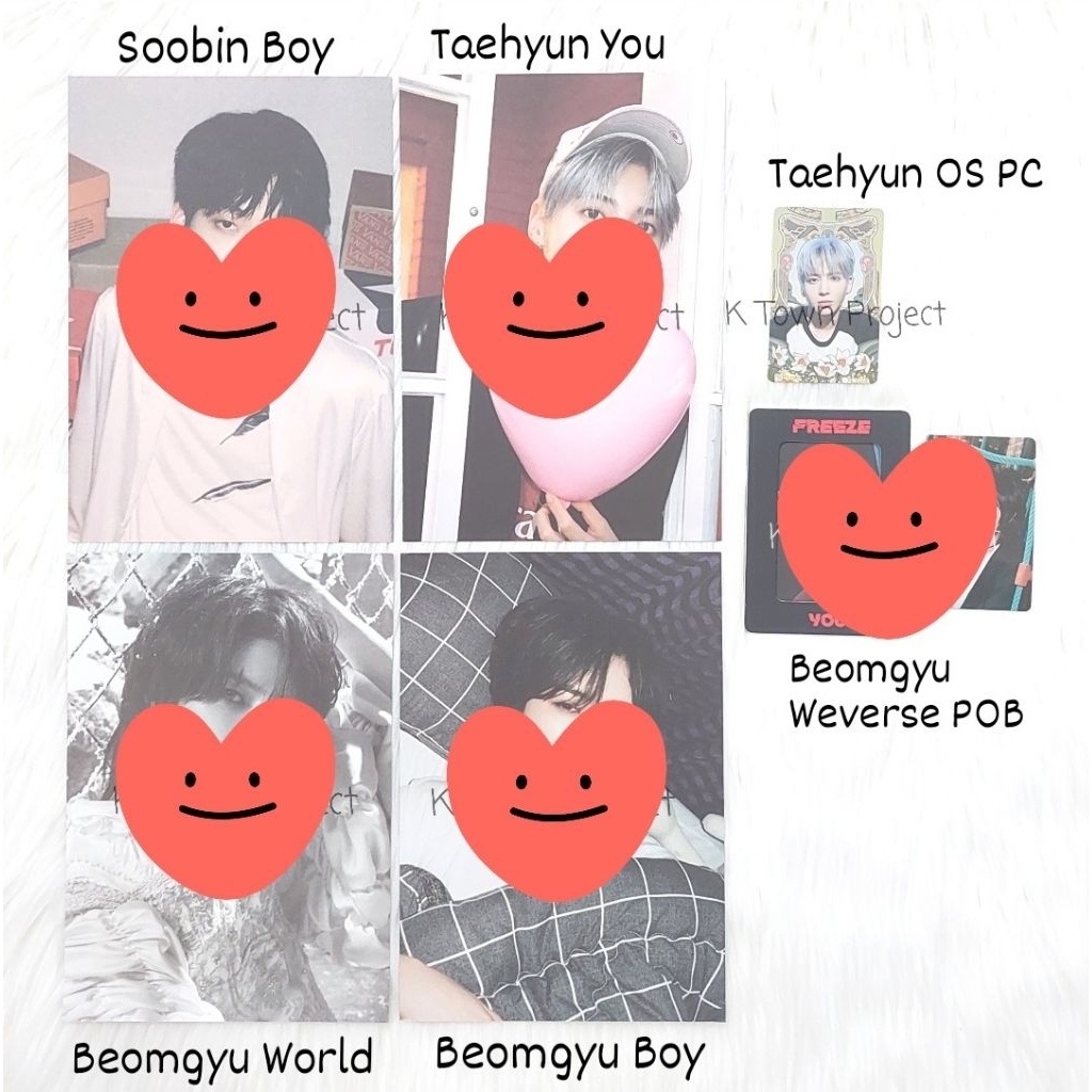 [READY - CLEARANCE SALE] TXT FREEZE YOU WORLD BOY WEVERSE BENEFIT SOOBIN BEOMGYU TAEHYUN YEONJUN OS 