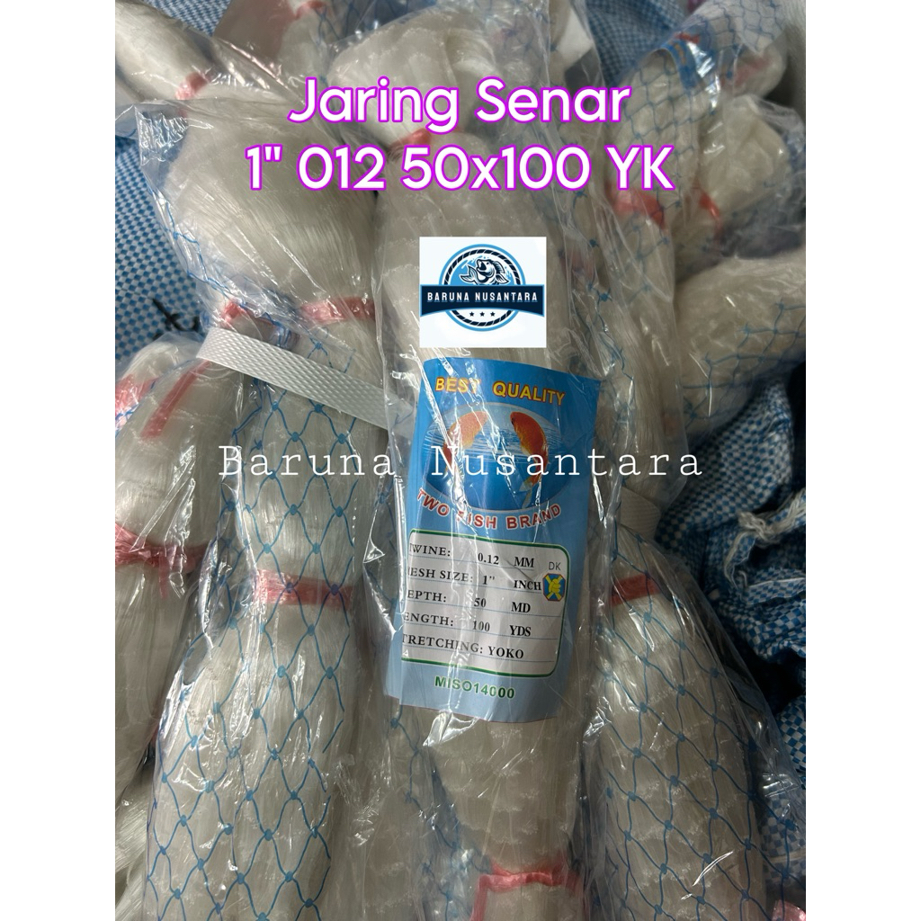 JARING SENAR 012 50x100 YOKO / JARING BURUNG IKAN SENAR 0.12MM
