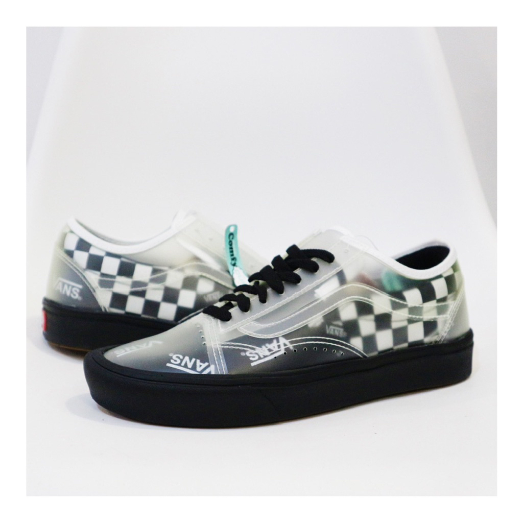 DISKON GILA ! Comfycush Slip-Skool - Black Checker