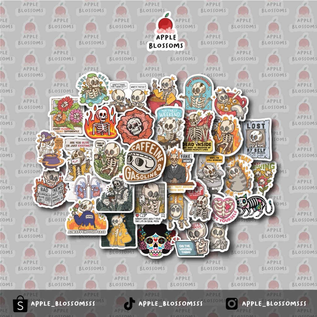 

STICKER SKULL | tengkorak sticker | sticker laptop | sticker vinyl