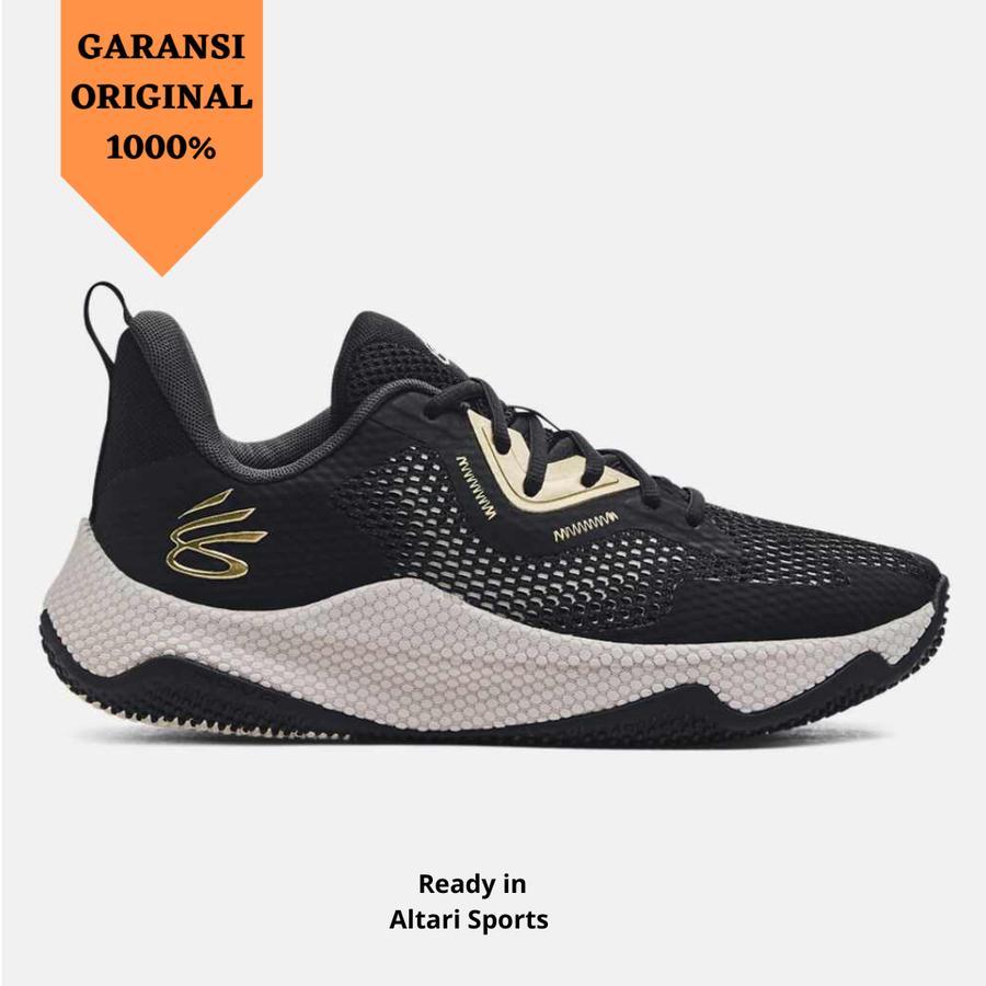 SEPATU BASKET PRIA UNDER ARMOUR CURRY HOVR SPLASH 3 3026899 002 ORIGINAL
