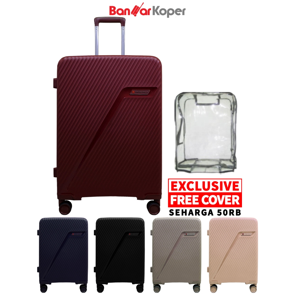 Swiss Polo 98042 Koper 28 Inch Hardcase PP Anti Pecah Expandable