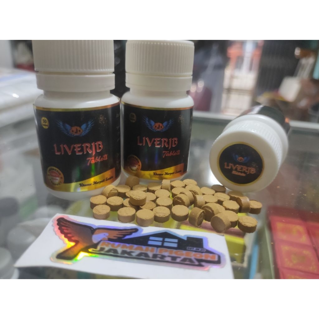 livertonic liverjb rjb vetafarm obat menjaga fungsi hati penetral doping burung merpati dara kolonga