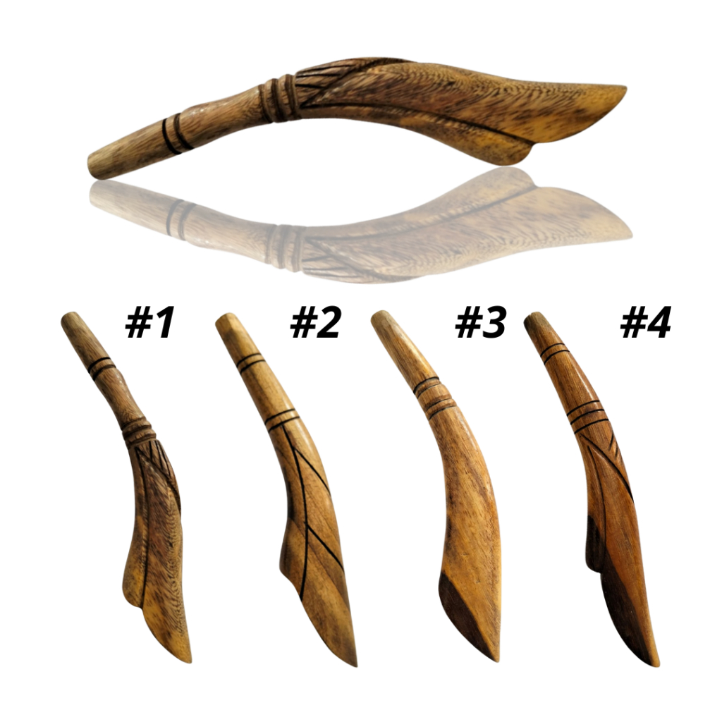 Pahul gagang joran timbang ukir kayu 20 cm