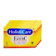 Ester C HolistiCare Vitamin C strip isi 4 tablet Vitamin C 500mg Jaga Imun Vitamin C aman lambung ob