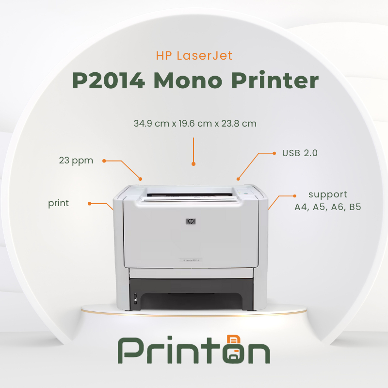 PRINTON - Monochrome Printer - HP LaserJet P2014 - Bekas