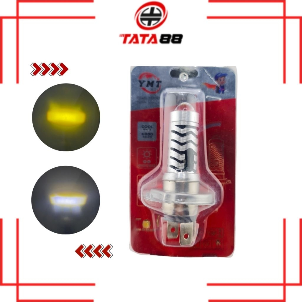 BOHLAM DOP DEPAN LED H4 LASER YAMAMOTO - Lampu depan Dop LED H4 Laser YAMAMOTO