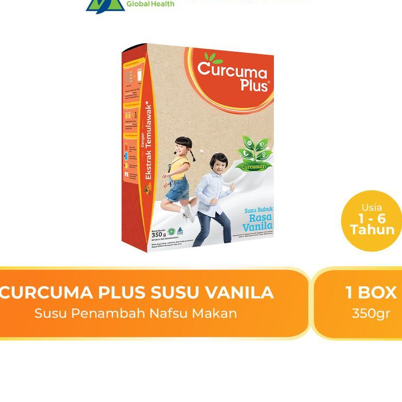 

Curcuma Plus Susu Bubuk Ekstrak Temulawak Vanilla 350gr 140253