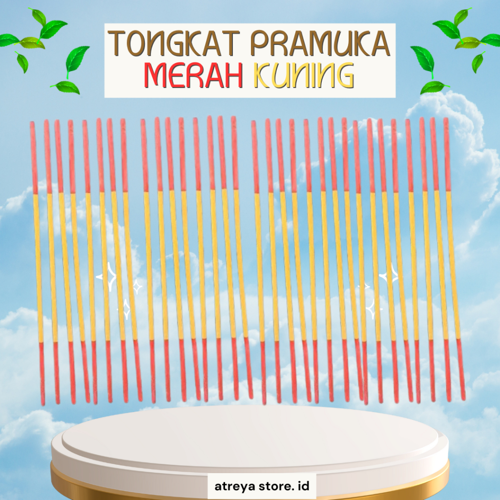 TONGKAT PRAMUKA MERAH KUNING