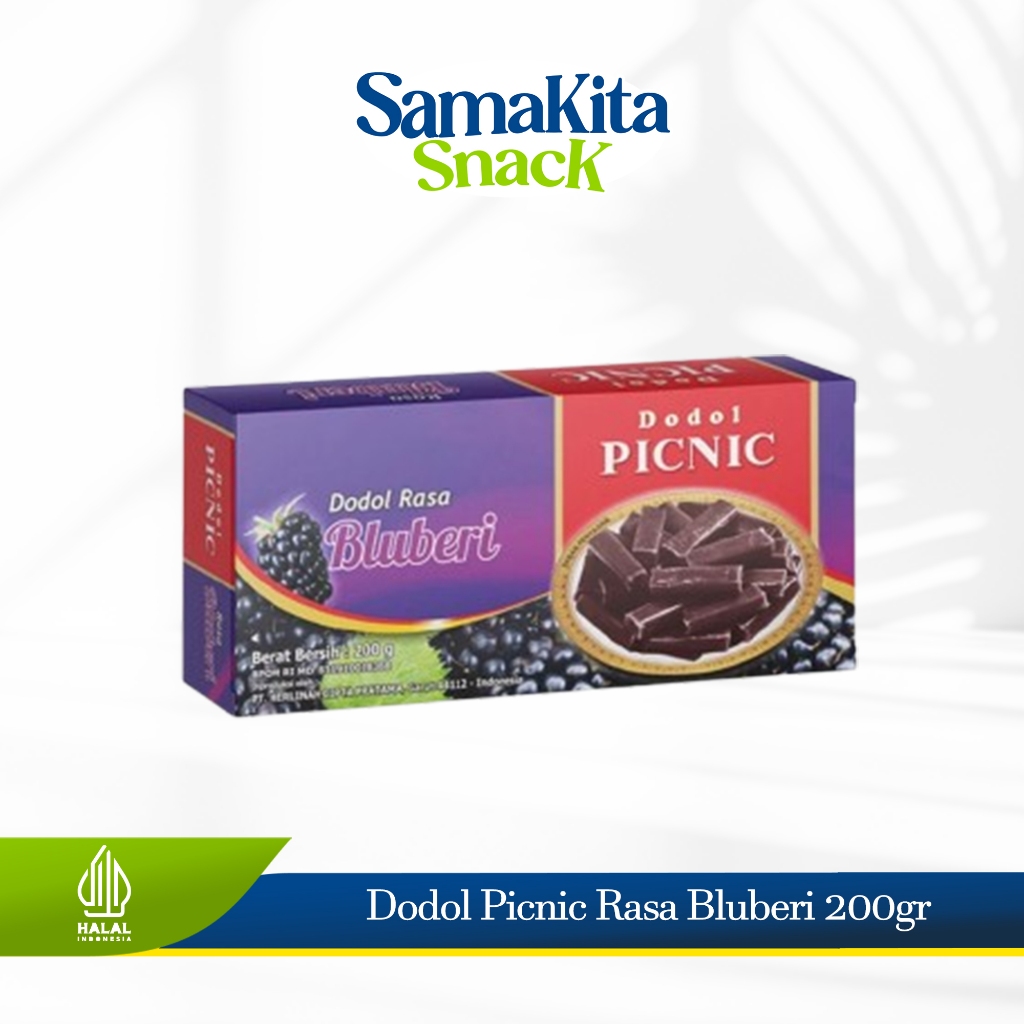

Dodol Garut Asli Picnic Original Rasa Bluberi 200g / Dodol Picnic / Dodol Buah
