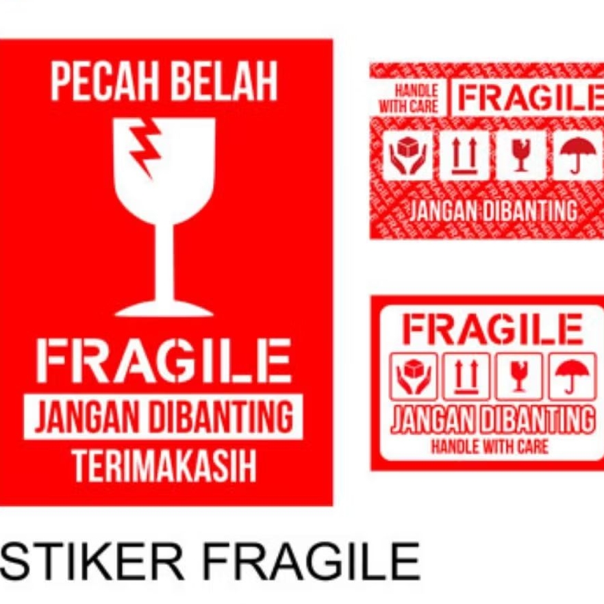 

Label Unboxing Fragile Tebal
