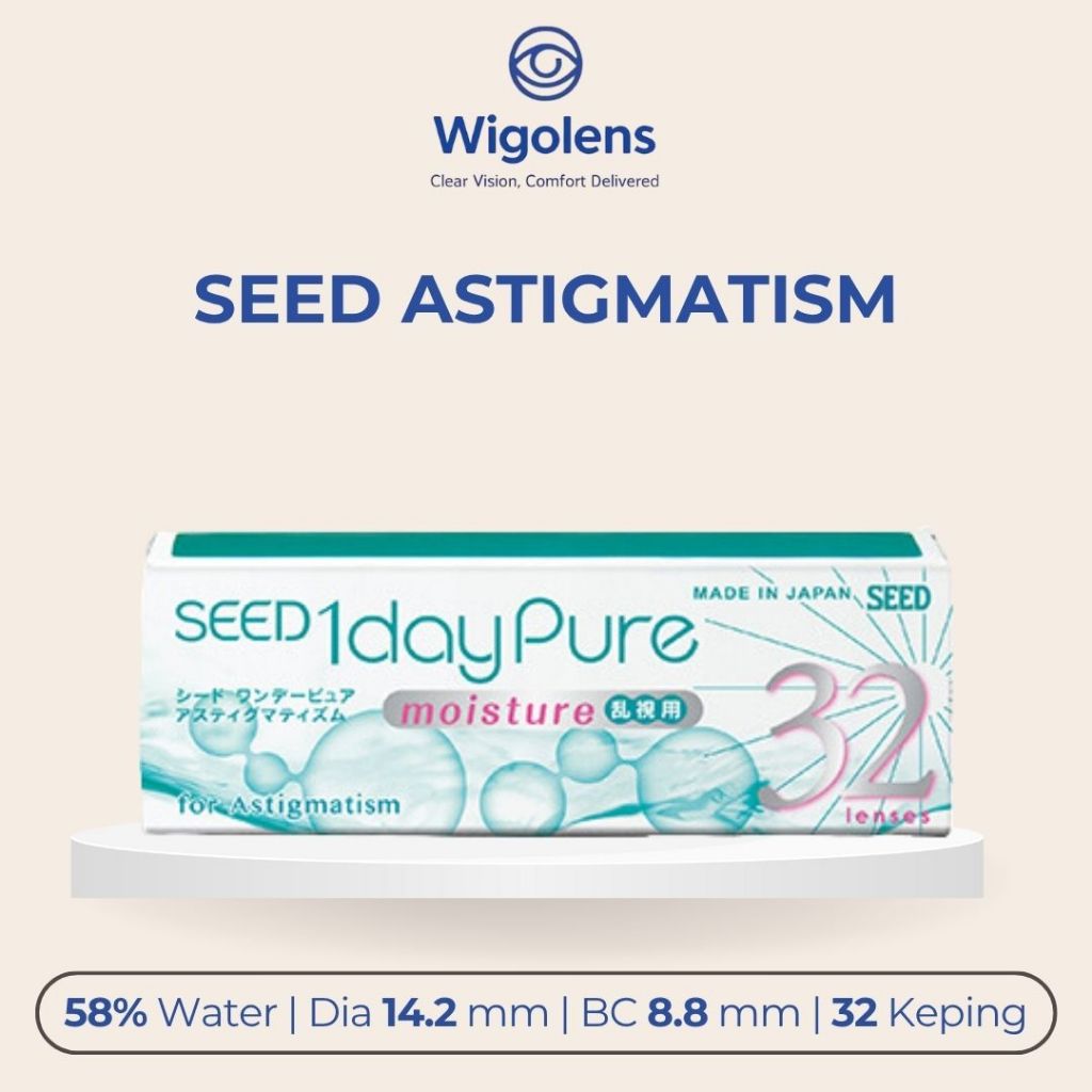 SOFTLENS SEED 1 DAY PURE MOISTURE ASTIGMATISM SOFTLENS BENING SILINDER HARIAN