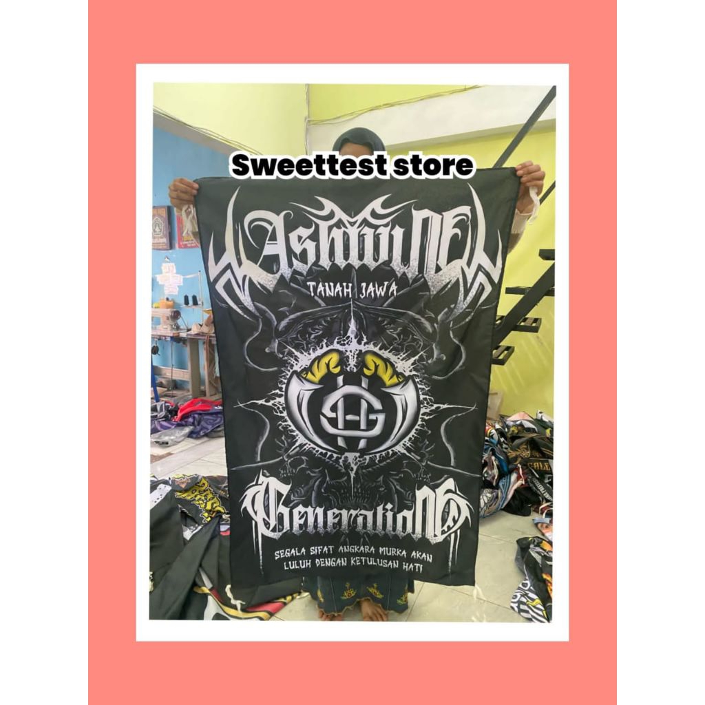 FLAG STK 200x300cm + FREE STICKER, BENDERA PRINTING WINONGO MADIUN, GIANTFLAG WINONGO, BENDERA PSHW 