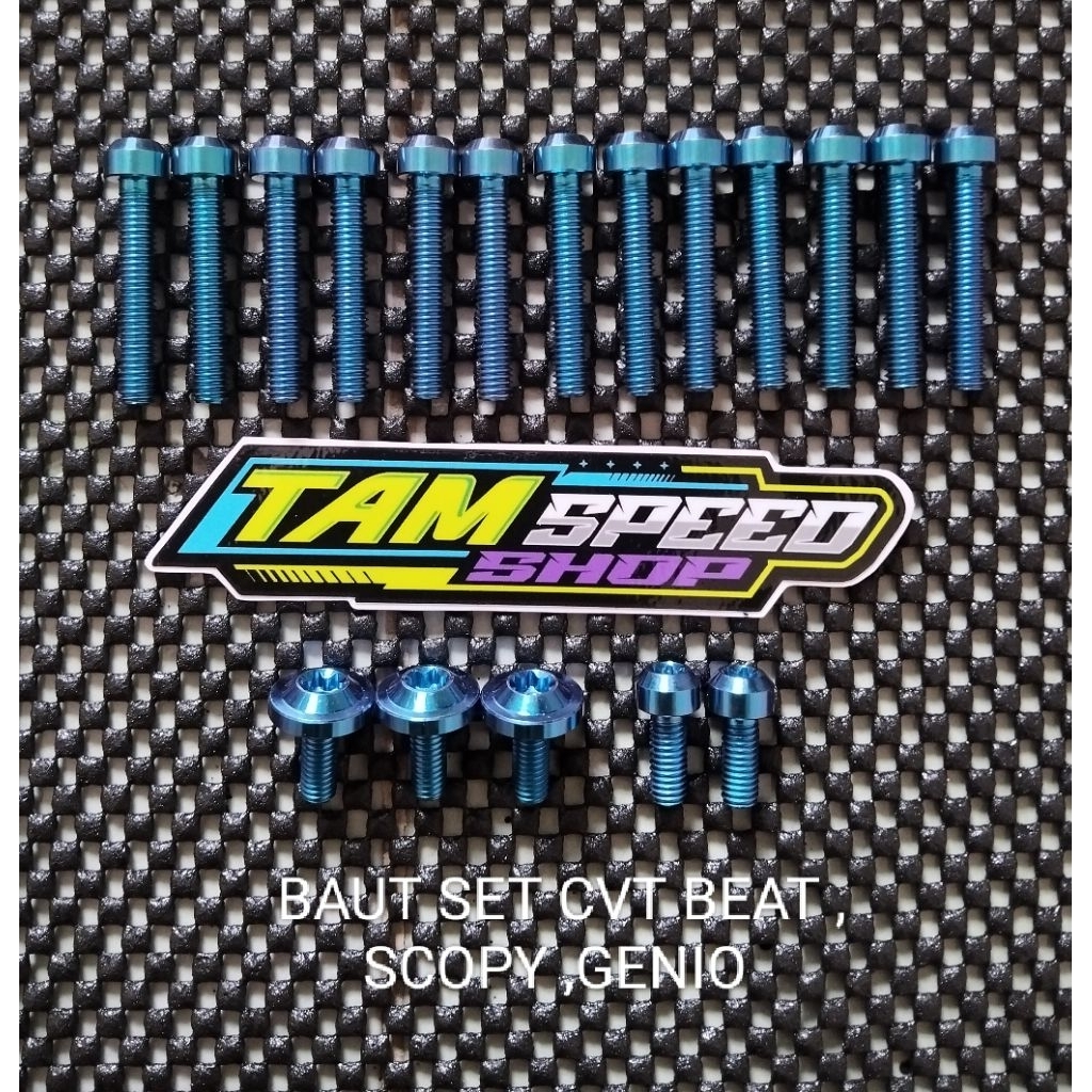 BAUT SET CVT TITANIUM BEAT , SCOOPY , GENIO